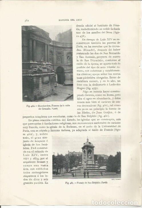 Postales: LAMINA 26907: Fuente de la calle de Grenelle y fuente de San Sulpicio en Paris - J. Pijoan