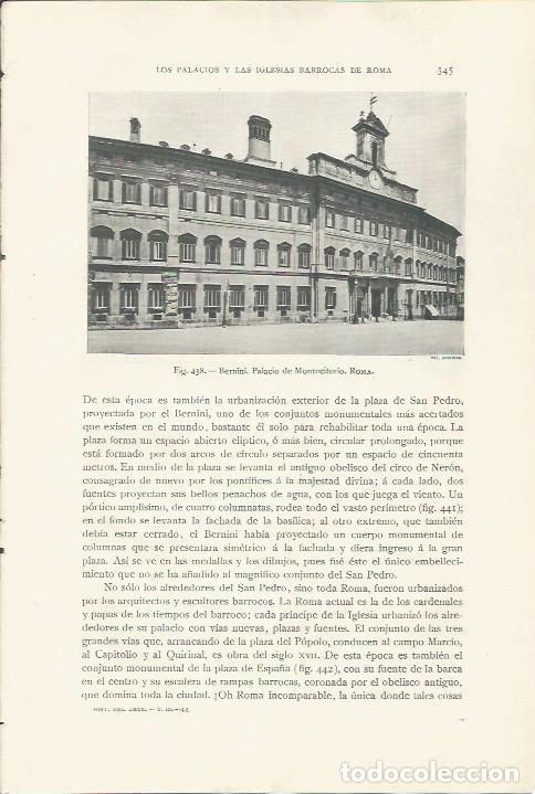 Postales: LAMINA 26898: Palacio de Montecitorio en Roma - J. Pijoan