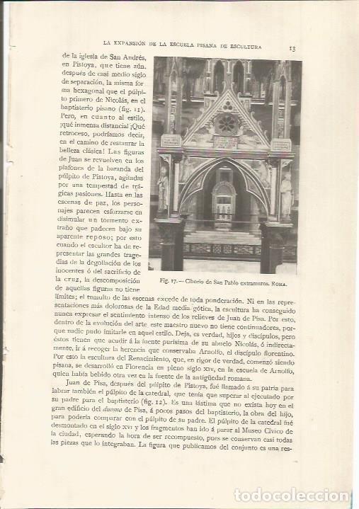 Cartes Postales: LAMINA 26726: Ciborio de San Pablo Extramuros en Roma - J. Pijoan