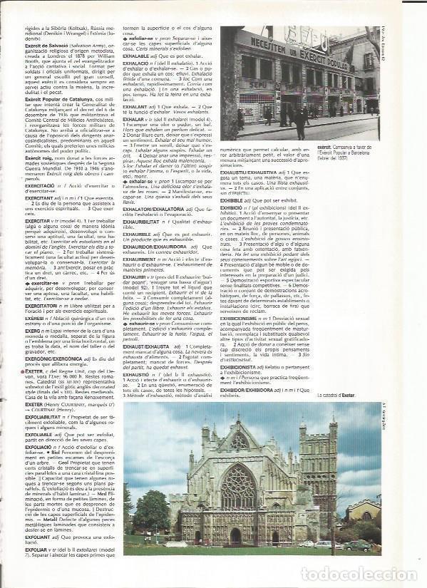 Postais: LAMINA LAROUSSE 70522: Campa&ntilde;a a favor del Ejercito Popular en Barcelona en 1937 y catedral de Exete