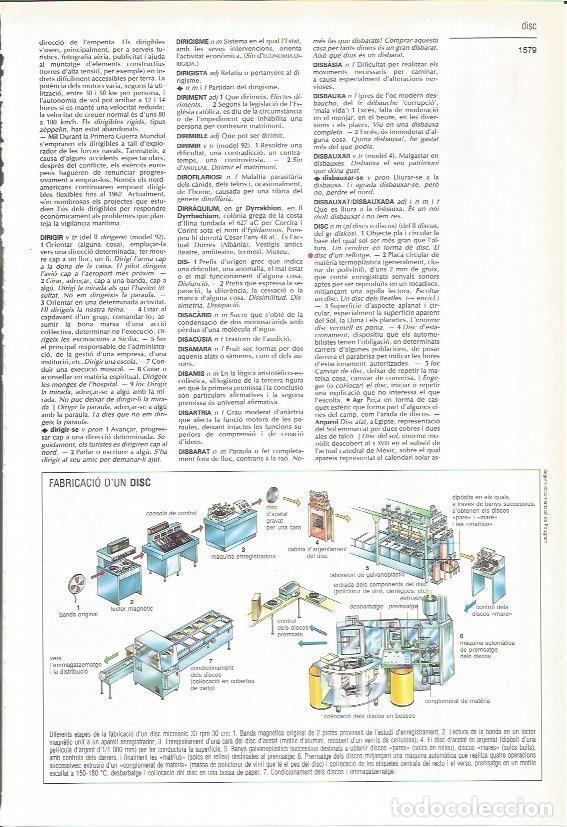 Cartes Postales: LAMINA LAROUSSE 70588: Fabricacion de un disco - VVAA