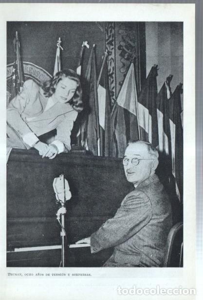 Postcards: Los Estados Unidos: Lamina numerada 50: Truman y autoridad de Dewey -
