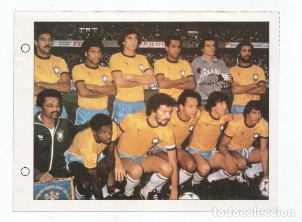 Cartes Postales: Cromo Estrellas del Mundial 82 numero 032: Seleccion de Brasil - varios