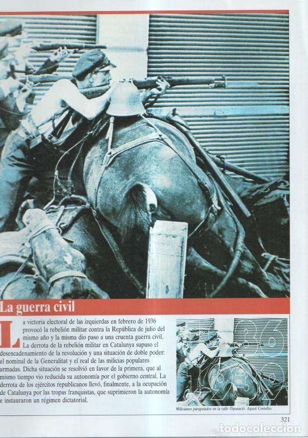 Cartes Postales: Historia de Catalunya: fasciculo : La guerra civil - varios