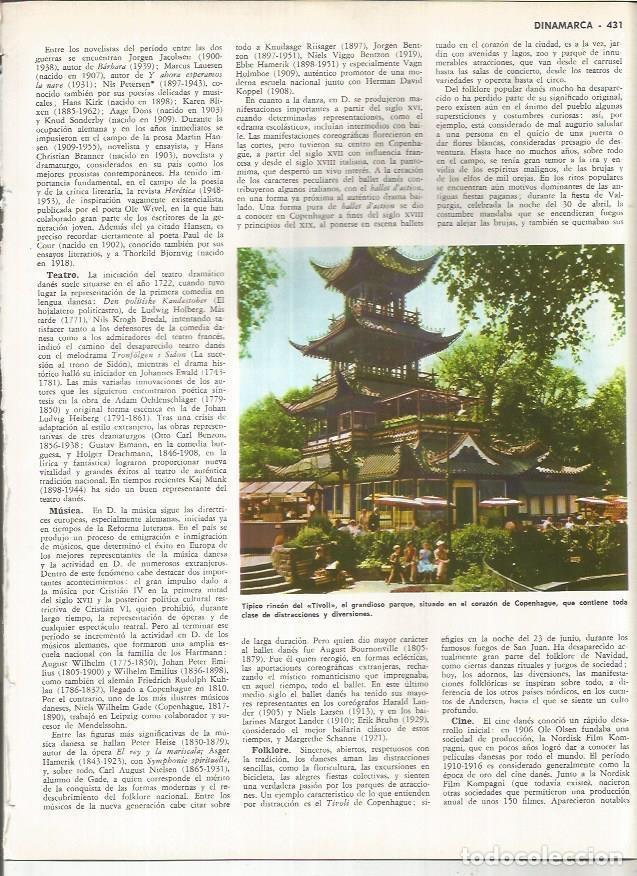 Cartoline: LAMINA MONITOR 01175: Rincon del Tivoli en Copenhague, Dinamarca - Varios