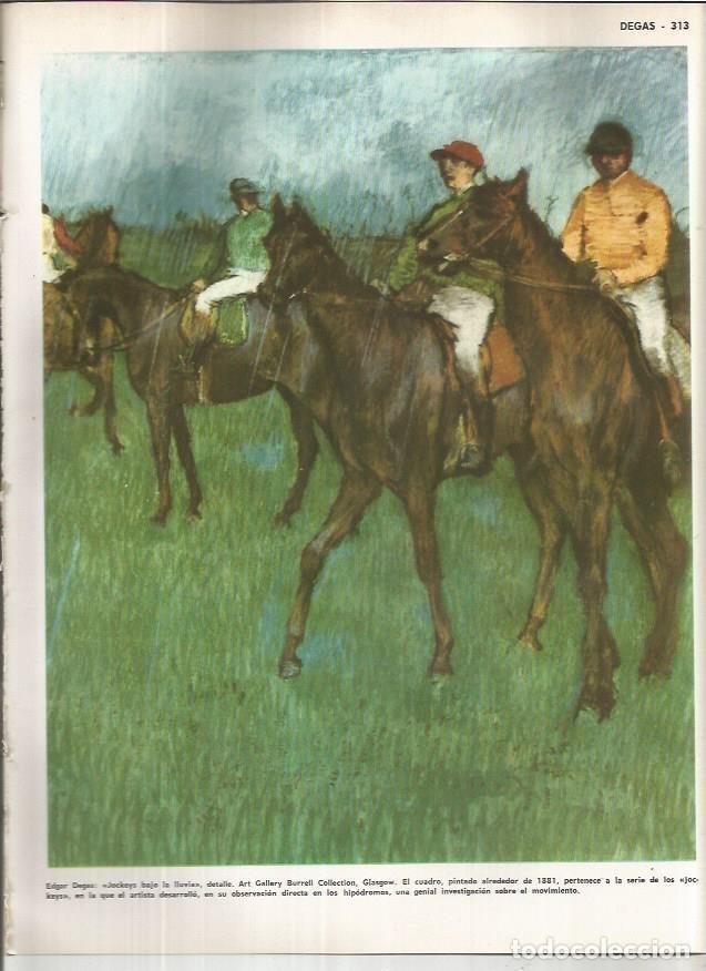 Postkarten: LAMINA MONITOR 01160: Jockeys bajo la lluvia, por Edgar Degas - Varios
