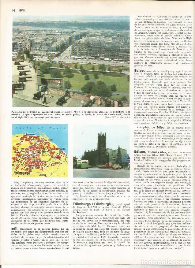 Cartoline: LAMINA MONITOR 0947: Vista de Edimburgo - Varios