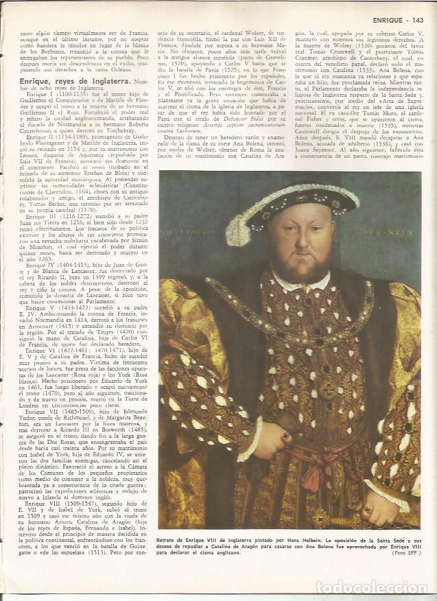 Postais: LAMINA MONITOR 0961: Retrato de Enrique VIII de Inglaterra, por Holbein - Varios