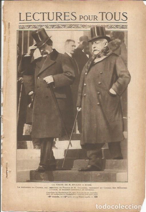 Cartoline: LAMINA 27268: Visista de M. Briand a Roma - VVAA