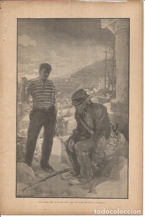 Cartoline: LAMINA 27326: Dibujo para el relato de Le Goffic - VVAA