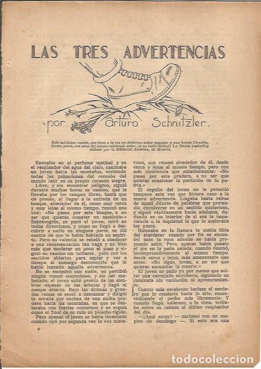 Cartoline: LAMINA 27178: Dibujo de Prat para Las tres advertencias - VVAA