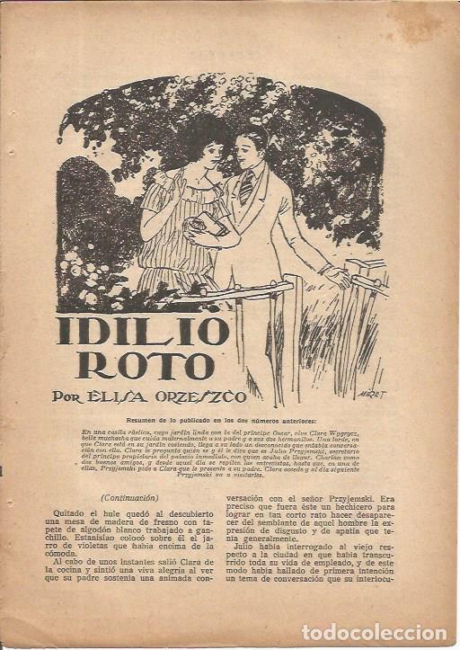 Cartoline: LAMINA 27183: Ilustgracion de Miret para Idilio Roto - VVAA