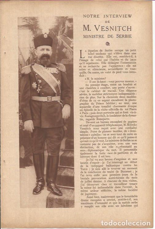 Postales: LAMINA 27202: M. Vesnitch, ministro de Serbia - VVAA