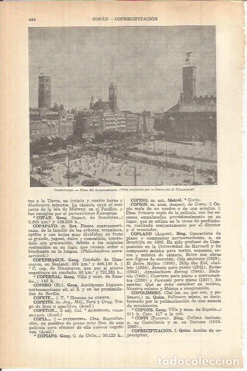 Cartoline: LAMINA ESPASA 38064: Plaza del Ayuntamiento en Copenhague - Varios