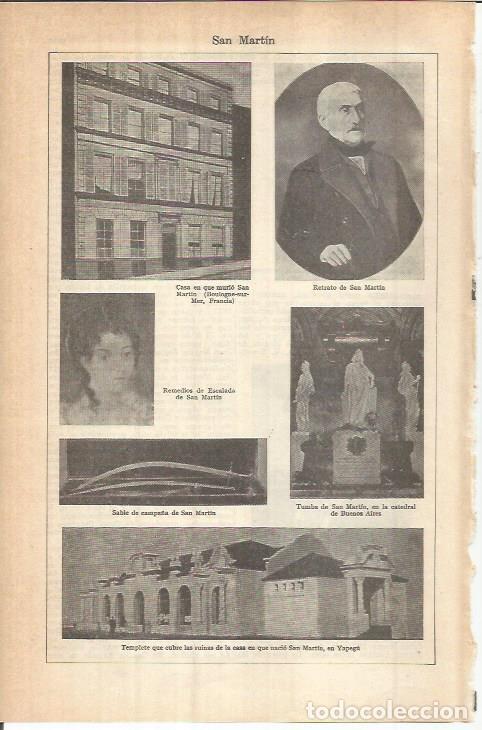 Postais: LAMINA ESPASA 37949: San Martin - Varios