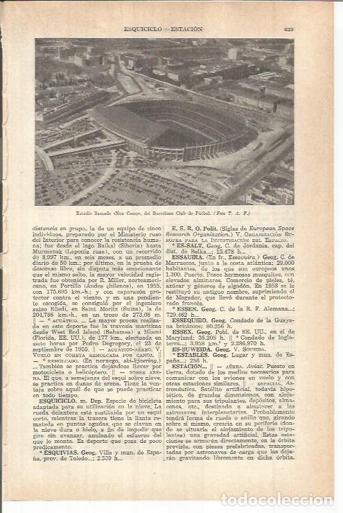 Postais: LAMINA ESPASA 38131: El Camp Nou del Bar&ccedil;a - Varios