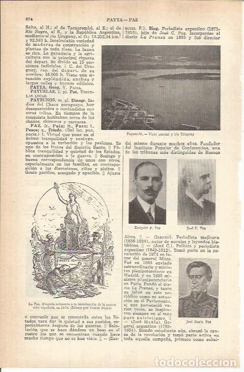 Cartoline: LAMINA ESPASA 37777: Vista parcial de Paysandu, Uruguay - Varios