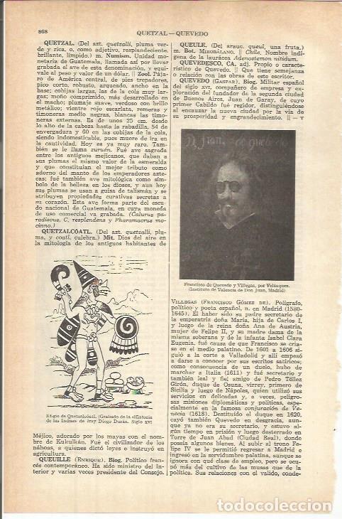 Cartes Postales: LAMINA ESPASA 37850: Francisco de Quevedo, por Velazquez - Varios