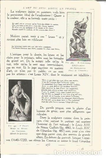 Cartes Postales: LAMINA V00227: Esculturas por F. Girardon y P. Puget - Salomon Reinach