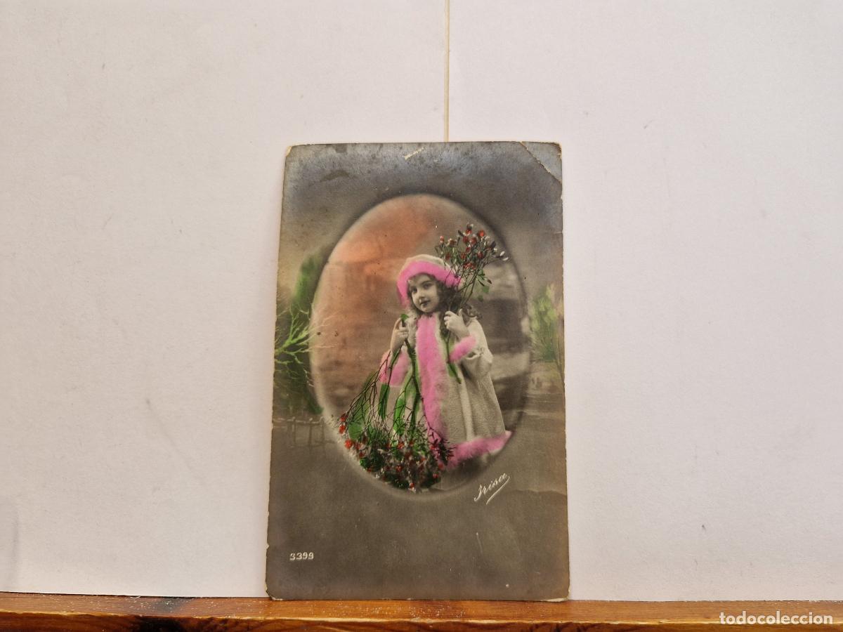 Postales: BONITA POSTAL CIRCULADA. TIERNA NI&Ntilde;A.