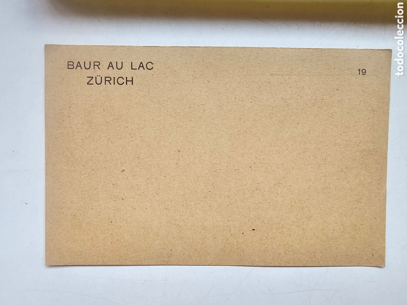 Postais: Postkarte Postal Baur Au Lac Zurich, 1900s 1910s