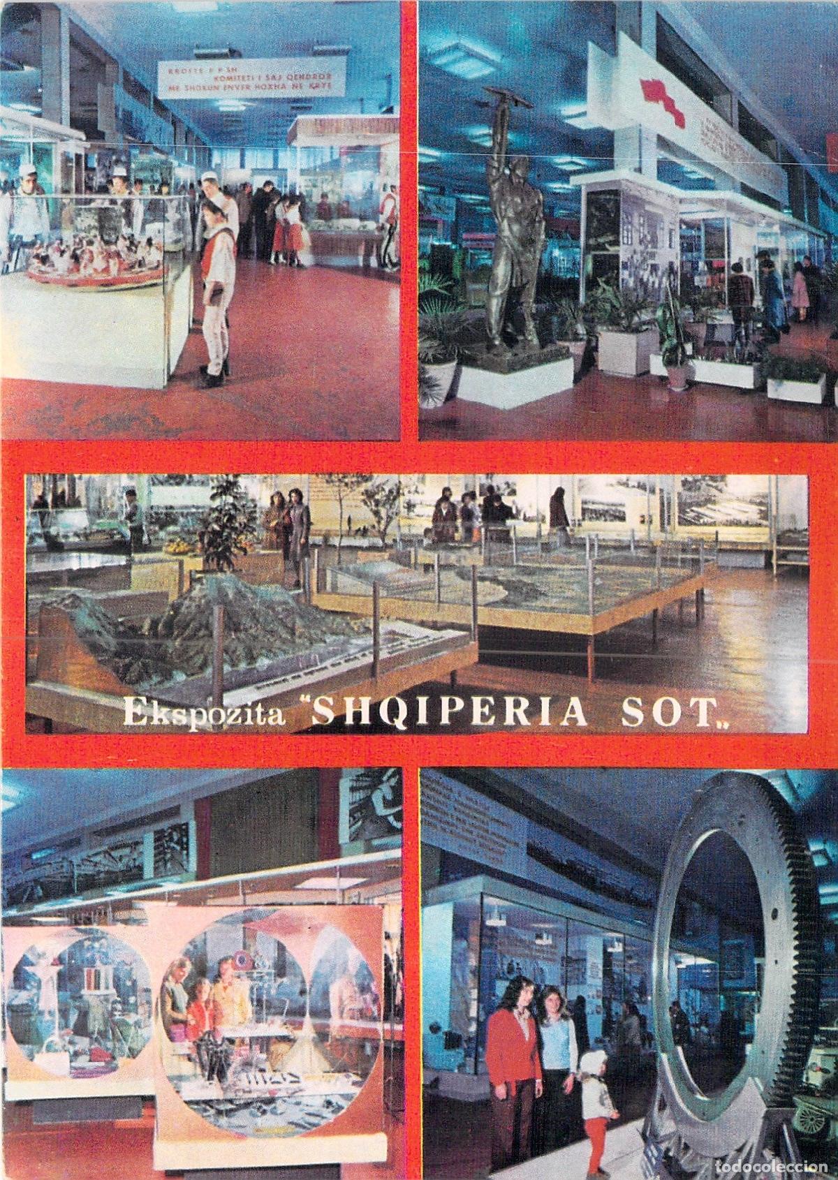 Postales: Postal Exposici&oacute;n Albania Hoy Desarrollo Econ&oacute;mico y Cultural Tirana