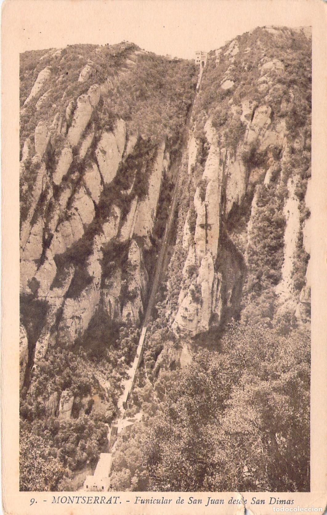 Postales: Postal Funicular de San Juan desde San Dimas, Montserrat
