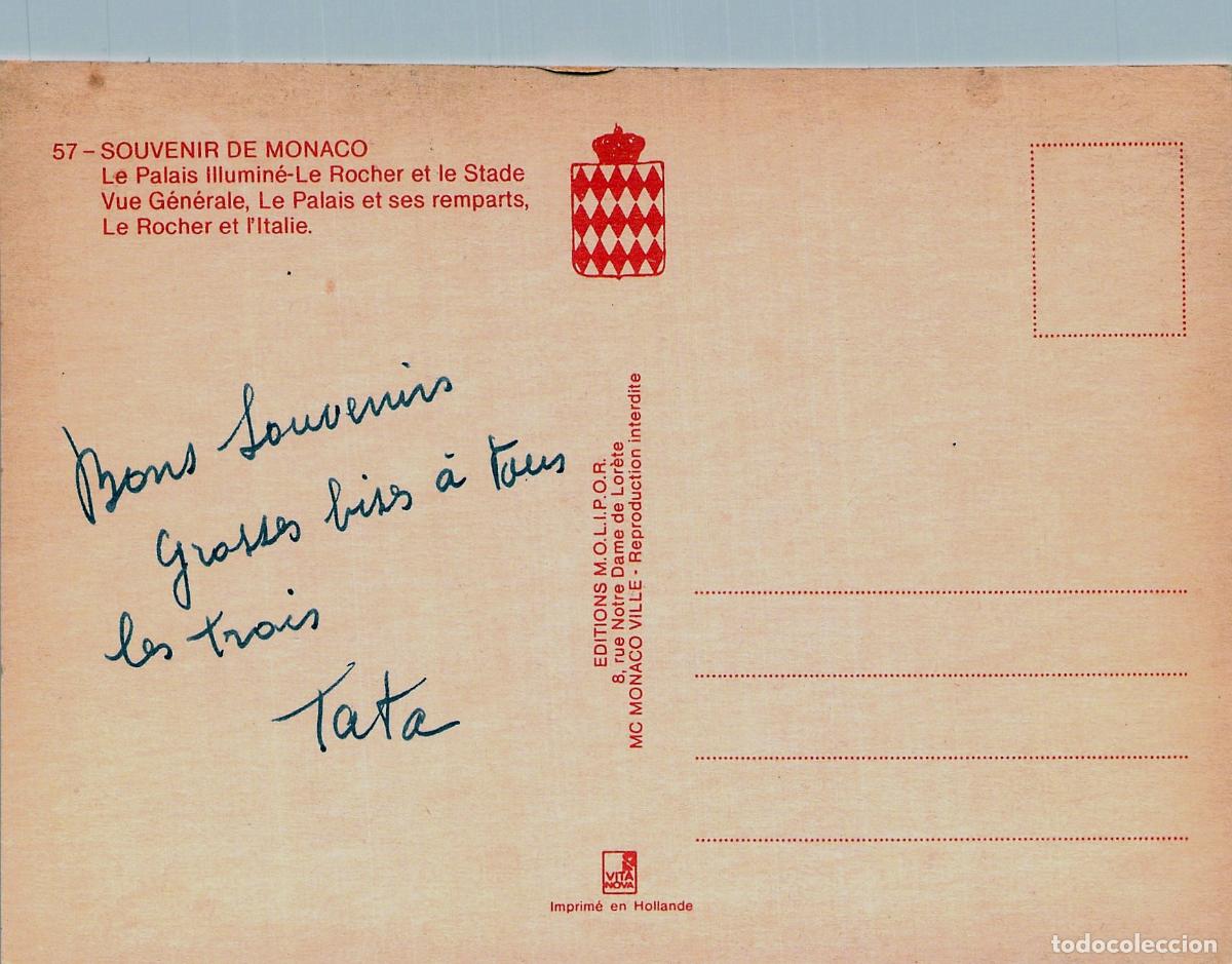 Postales: Postal de Monaco Souvenir Multivista Palacio y Le Rocher - Foto 2