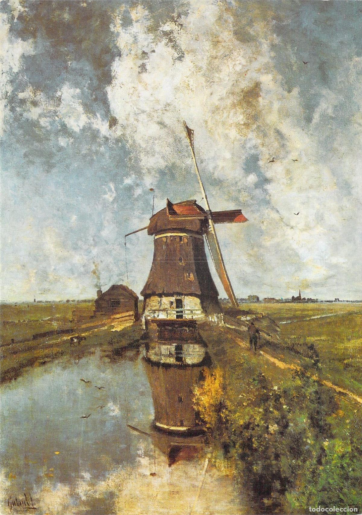 Postales: Postal Rijksmuseum Amsterdam Molino de Paul Gabriel