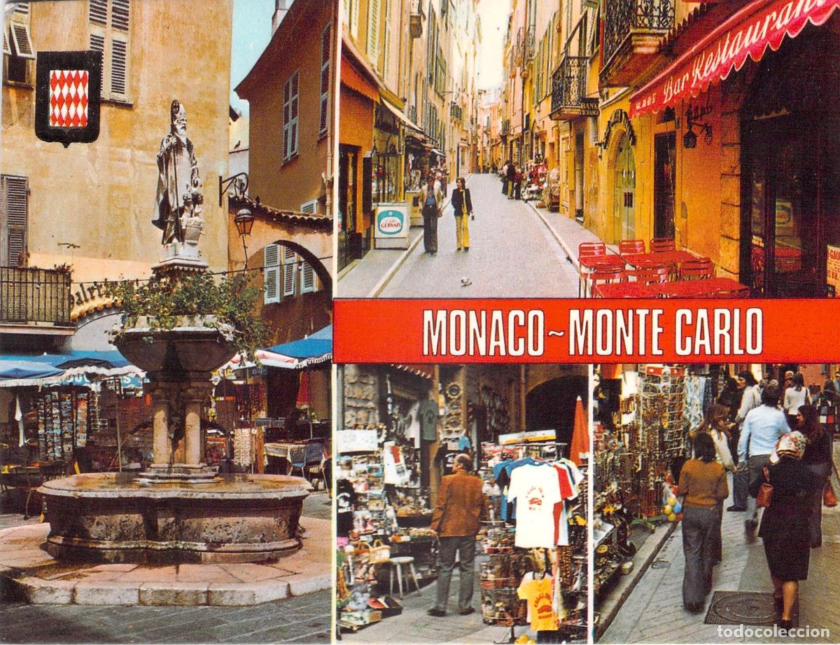 Postales: Postal de M&oacute;naco - Monte Carlo, Plaza San Nicol&aacute;s y Calles Pintorescas