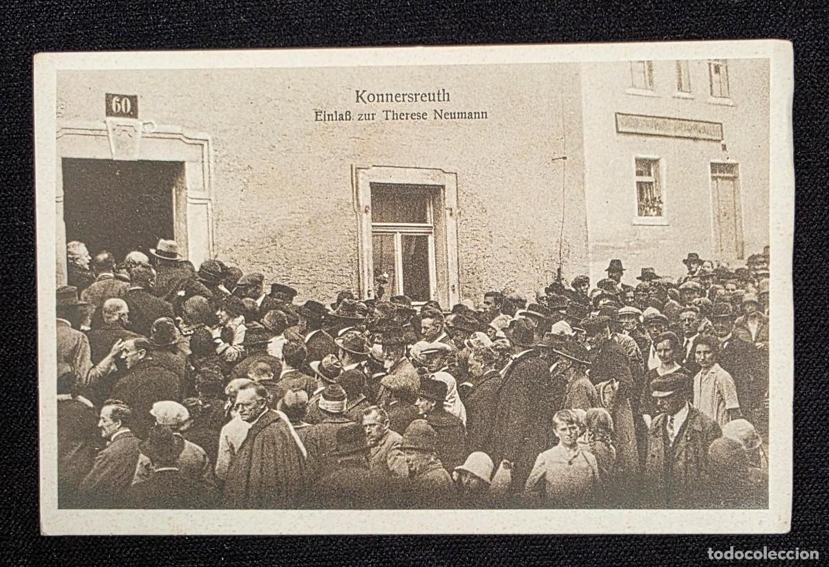 Postales: P.925 Postal antigua Konnersreuth &ndash; Multitud ante la casa de Therese Neumann, Alemania, fotograf&iacute;a