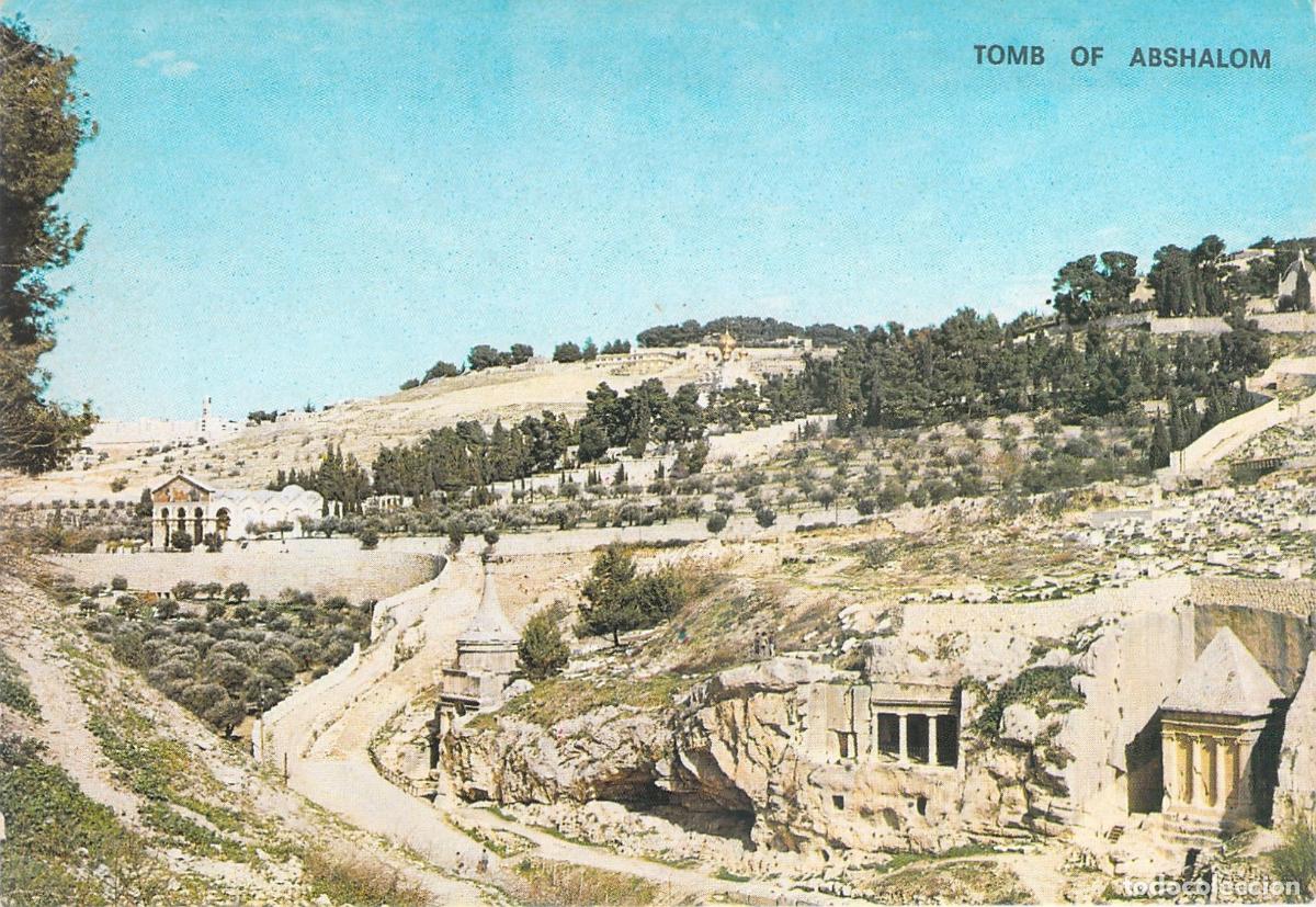 Postales: Postal de la Tumba de Absal&oacute;n en Jerusal&eacute;n, Tierra Santa