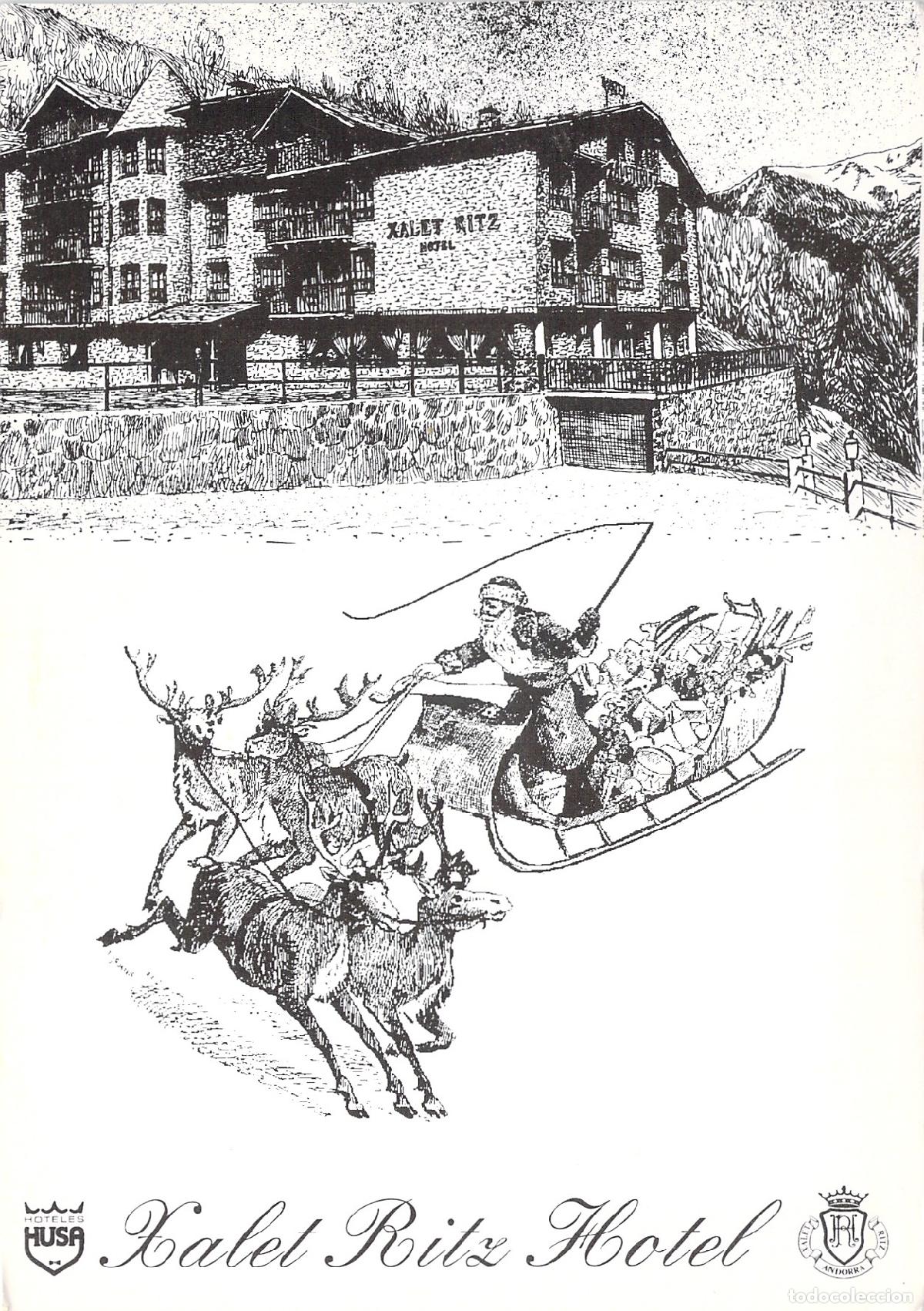 Postales: Postal de Navidad Hotel Xalet Ritz Sispony Andorra