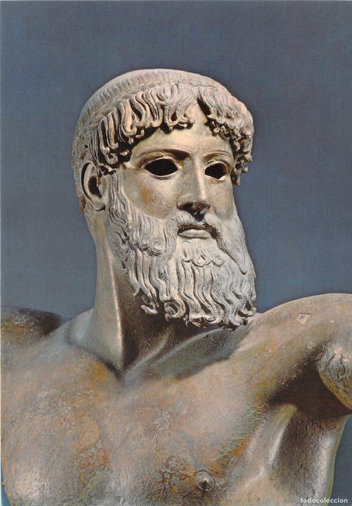 Postales: Postal Estatua de Bronce de Poseid&oacute;n o Zeus, Museo de Atenas
