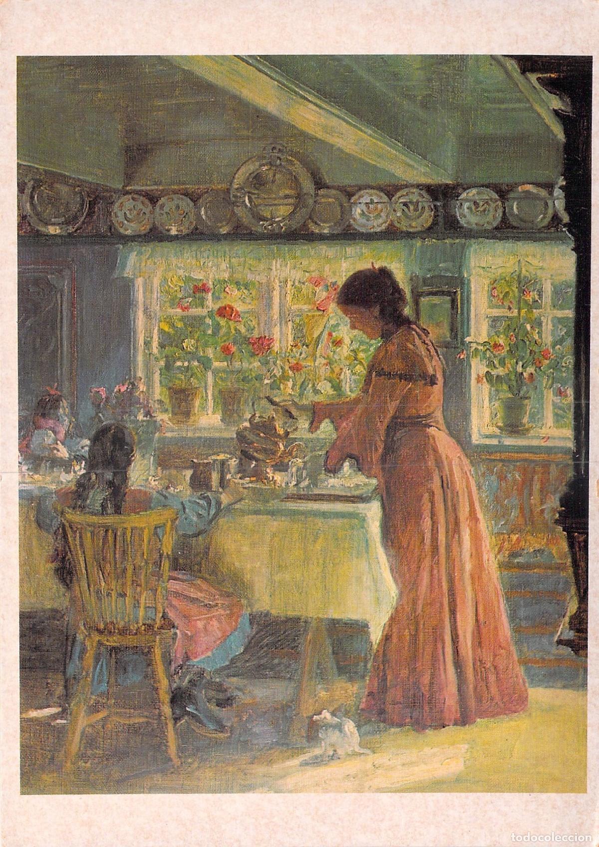 Postales: Postal de Arte Laurits Tuxen - Escena de Interior en Skagen