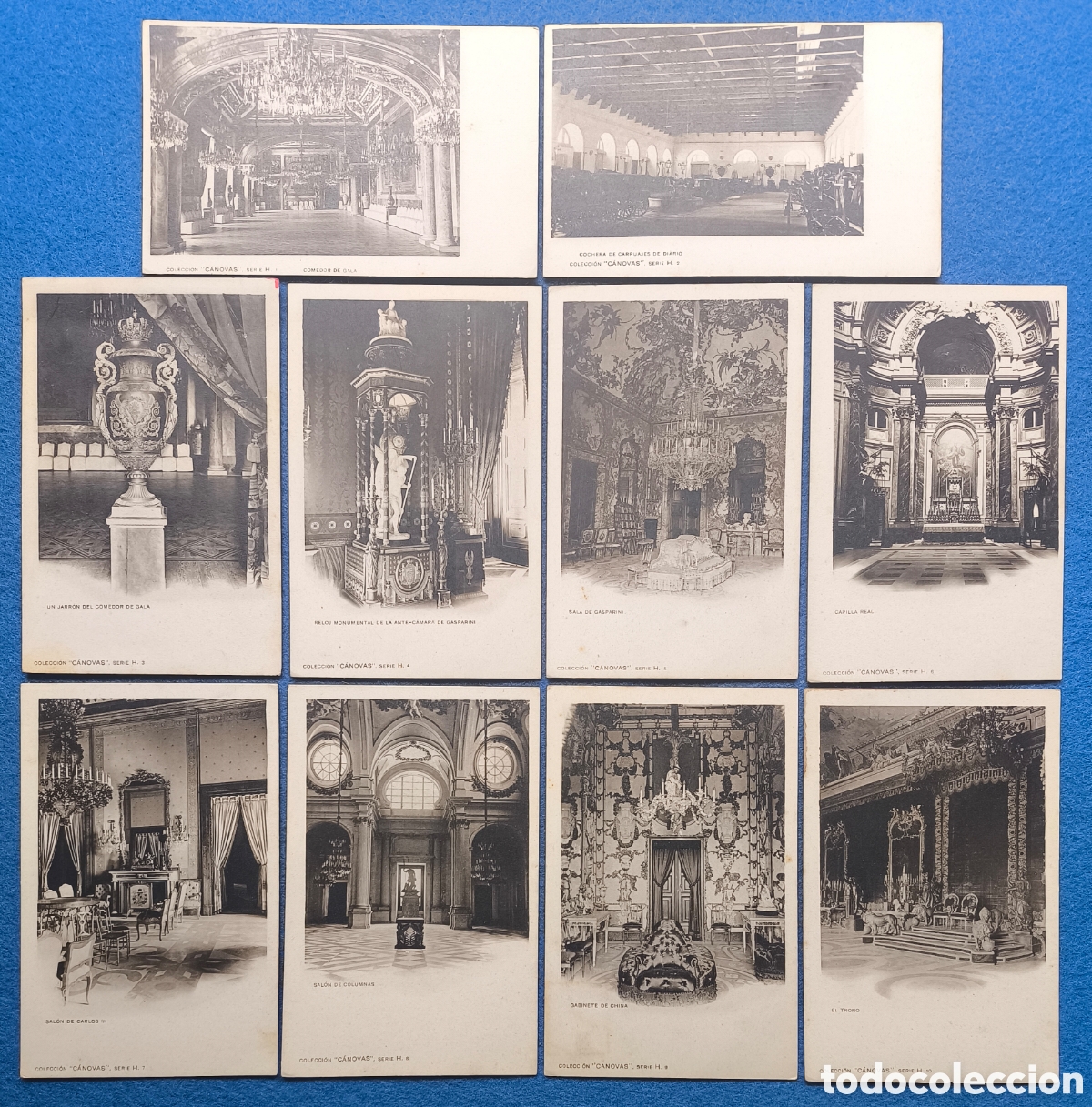 Postales: ESPA&Ntilde;A POSTAL COLECCI&Oacute;N CANOVAS SERIE G COMPLETA 10 POSTALES SERIES REALES