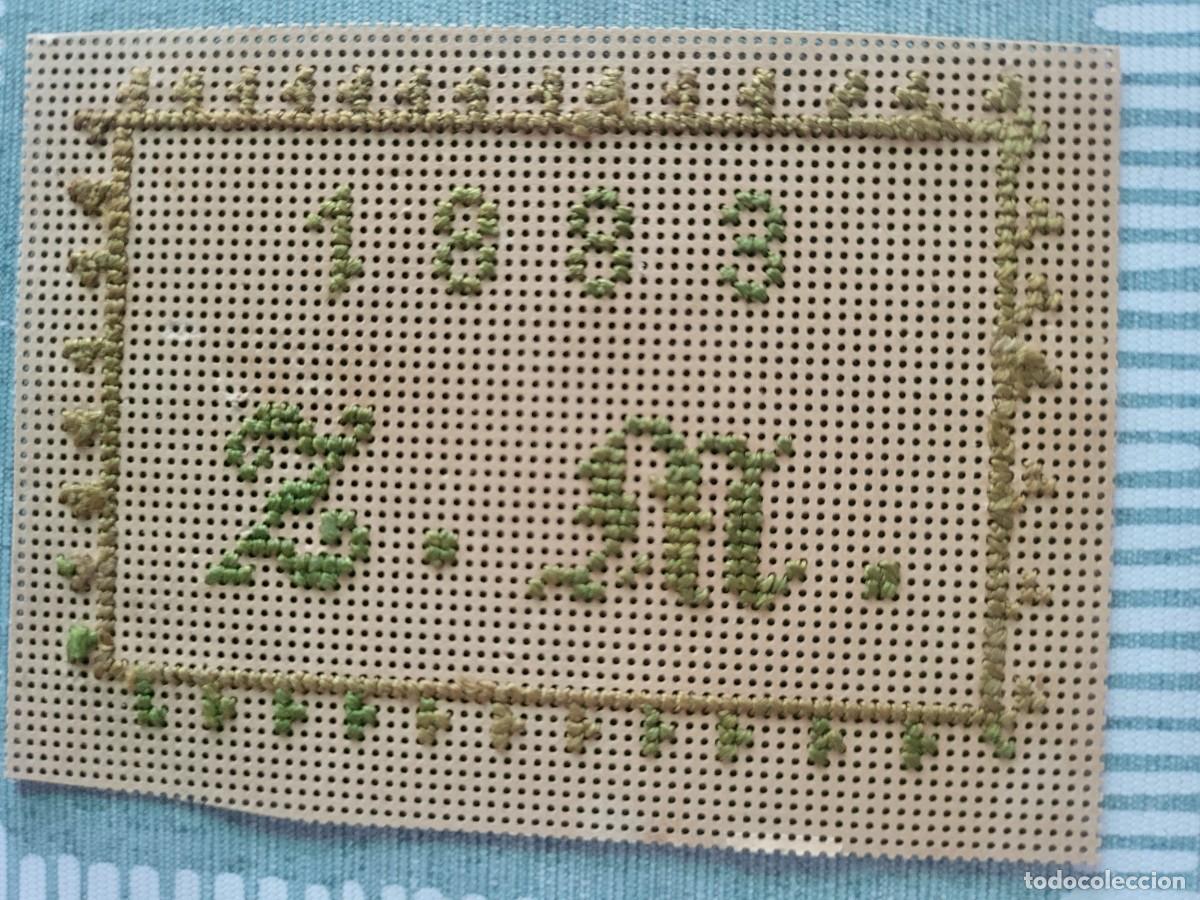 Postales: Postal punto de cruz a&ntilde;o 1883...