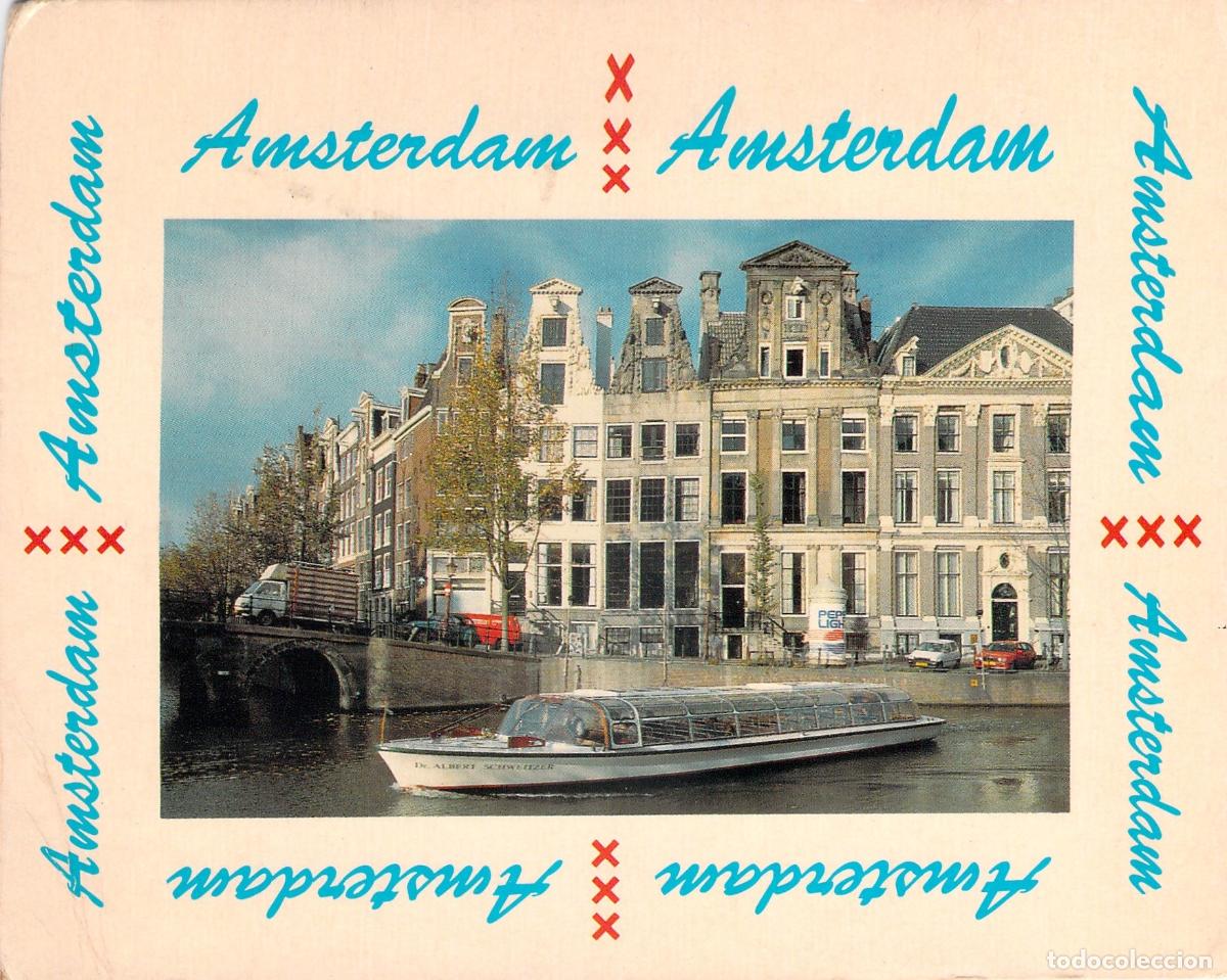 Postales: Postal de Amsterdam - Canal Herengracht y Arquitectura T&iacute;pica