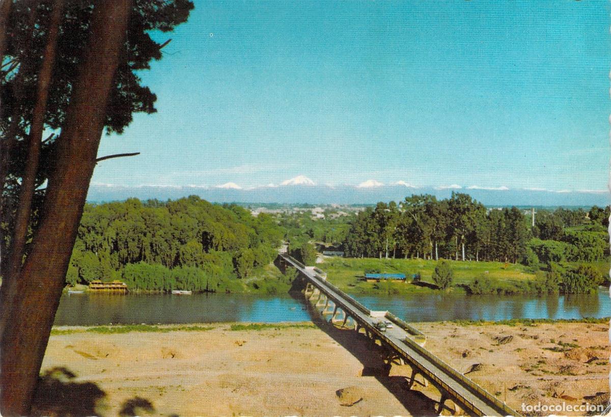 Postales: Postal del Puente sobre el R&iacute;o Claro en Talca, Chile