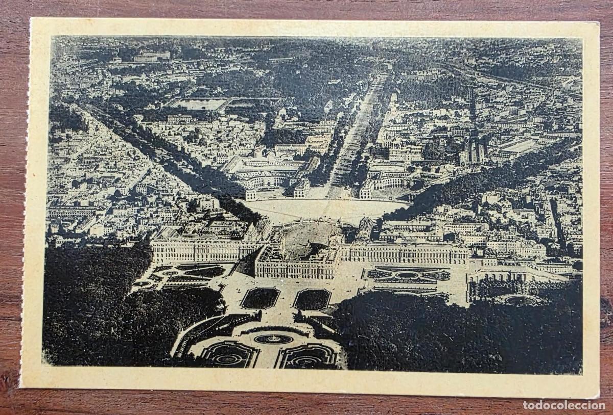 Postales: P.954 Postal antigua Ch&acirc;teau de Versailles Vue A&eacute;rienne N&ordm; CA1 Francia original vintage