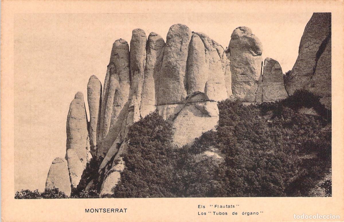 Postales: Postal de Montserrat: Los Tubos de &Oacute;rgano (Els Flautats)