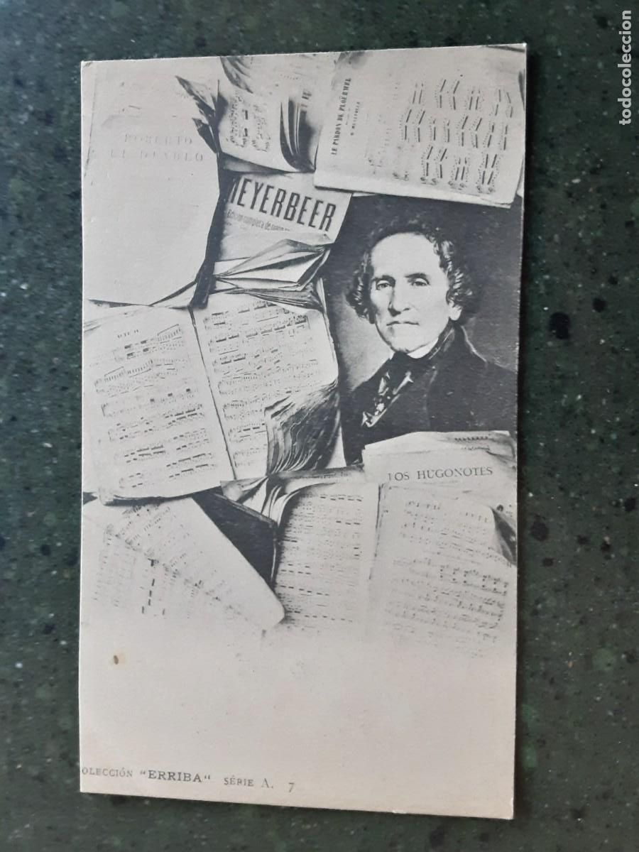Postales: La antigua postal de Giacomo Meyerbeer