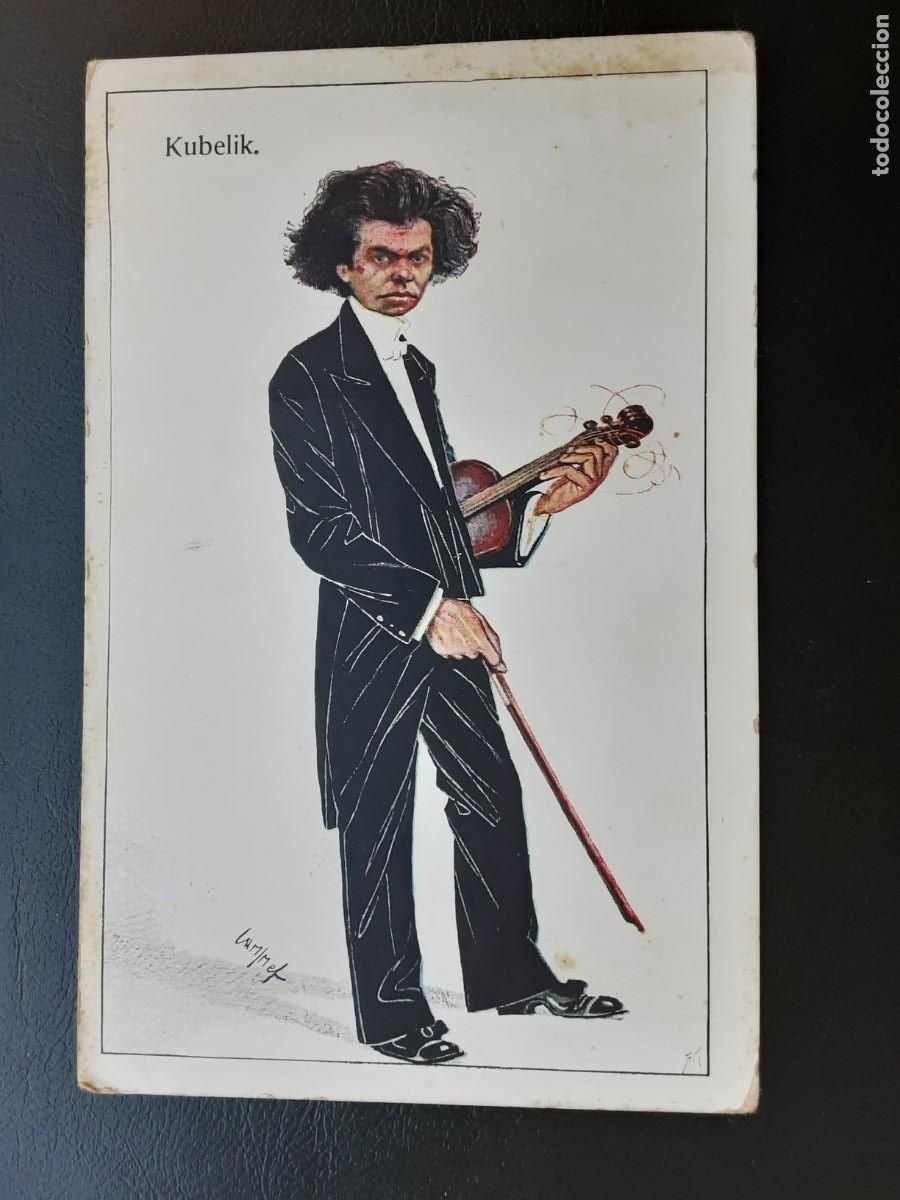 Postales: Antigua postal de RAFAEL KUBELIK, caricatura