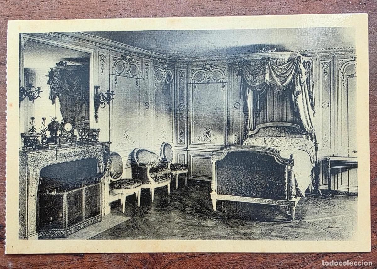 Postales: P.961 Postal Antigua Ch&acirc;teau de Versailles Petit Trianon La Chambre de Marie-Antoinette Francia