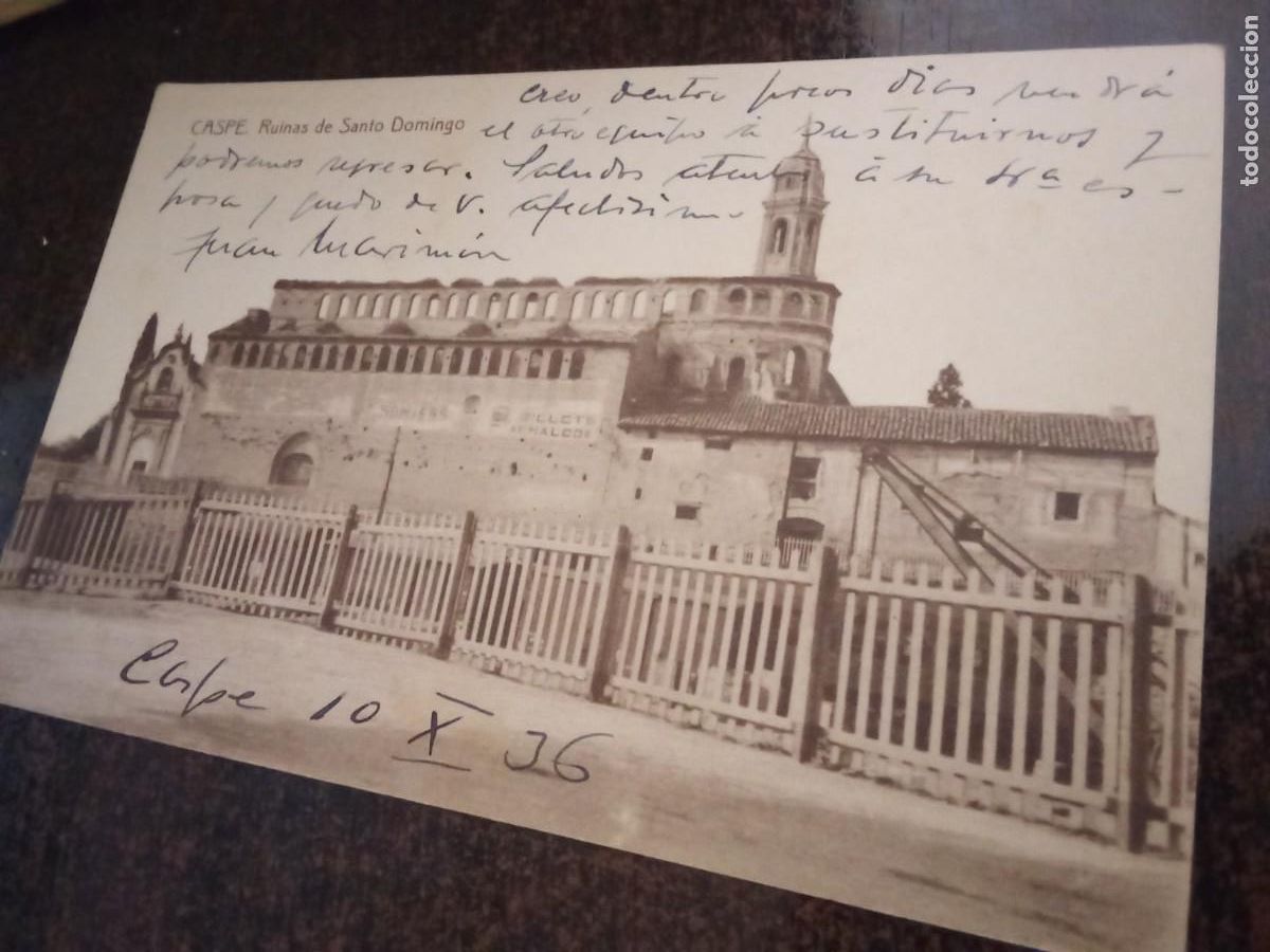 Postales: Caspe.Ruinas de Santo Domingo.