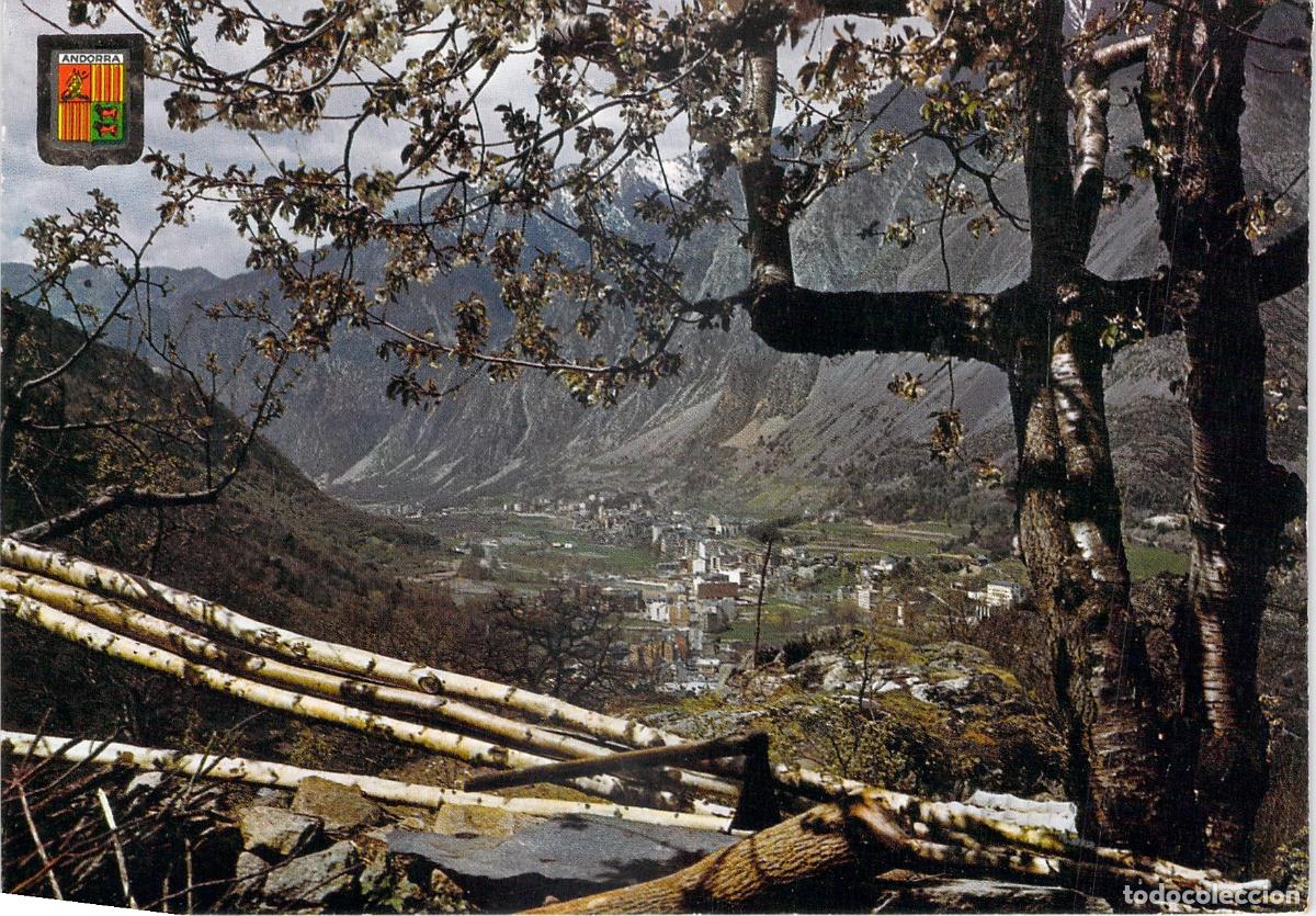 Postales: Postal de Andorra y Les Escaldes Vista General Panor&aacute;mica
