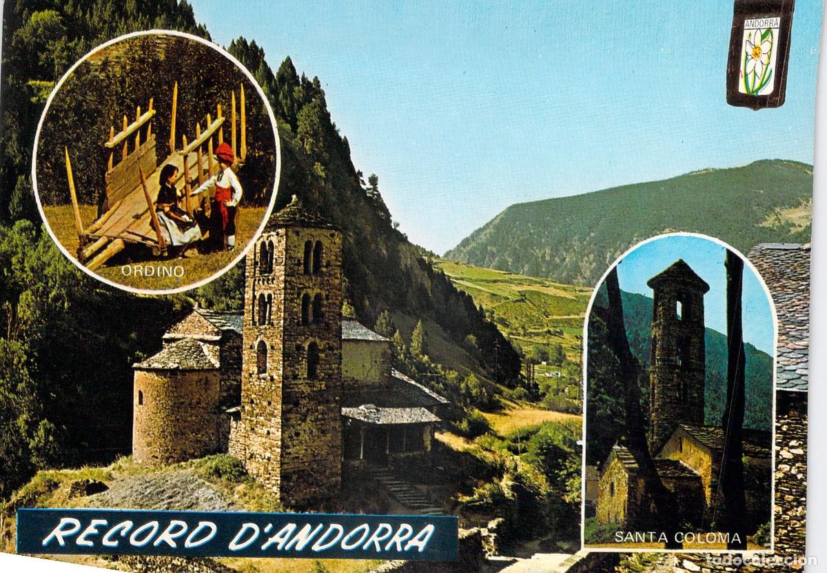 Postales: Postal de Andorra con Vistas de Ordino y Santa Coloma