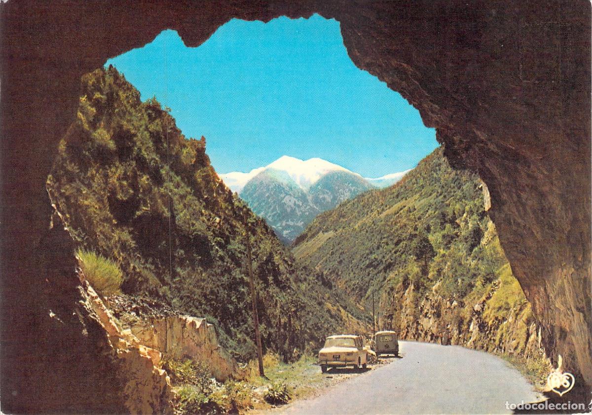 Postales: Postal de T&uacute;nel en la Carretera de La Massana, Valls d'Andorra