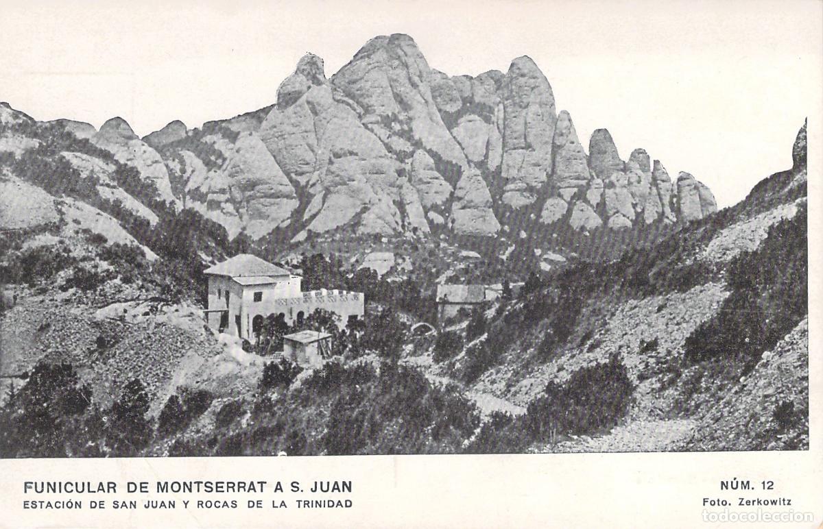 Postales: Postal Funicular de Montserrat a San Juan y Rocas de la Trinidad