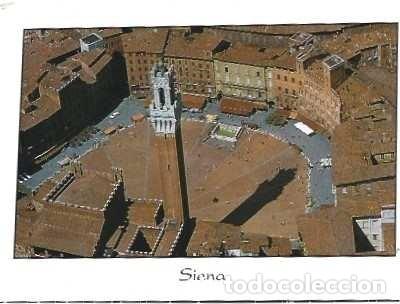 Postales: Italia & Marcofilia, Siena, la Torre de Mangia y la Piazza del Campo, Londres 2002 (2345)